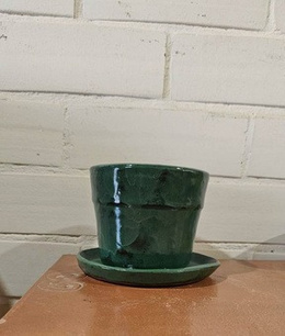 Vaso com Prato de Suporte